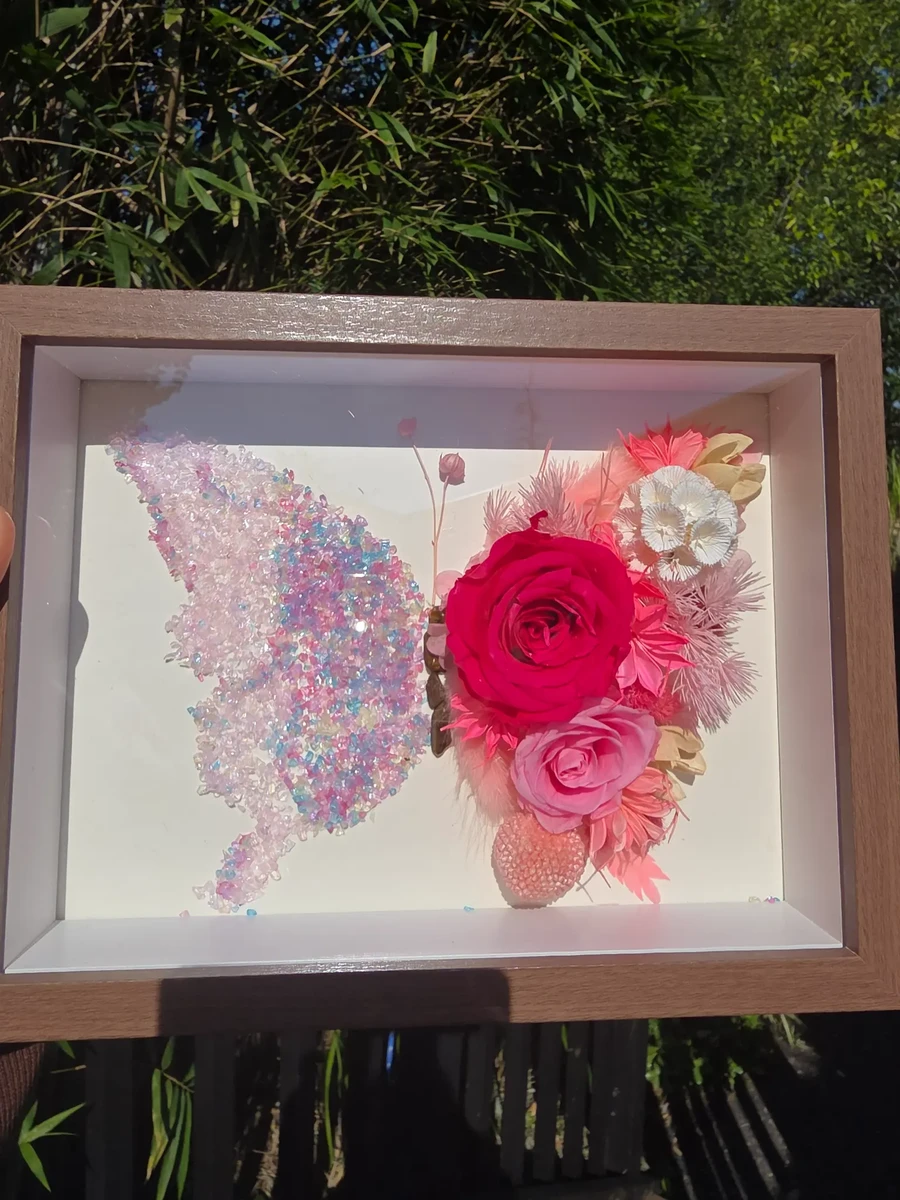 The Butterfly Frame Collection by Petala — Raspberry Bloom