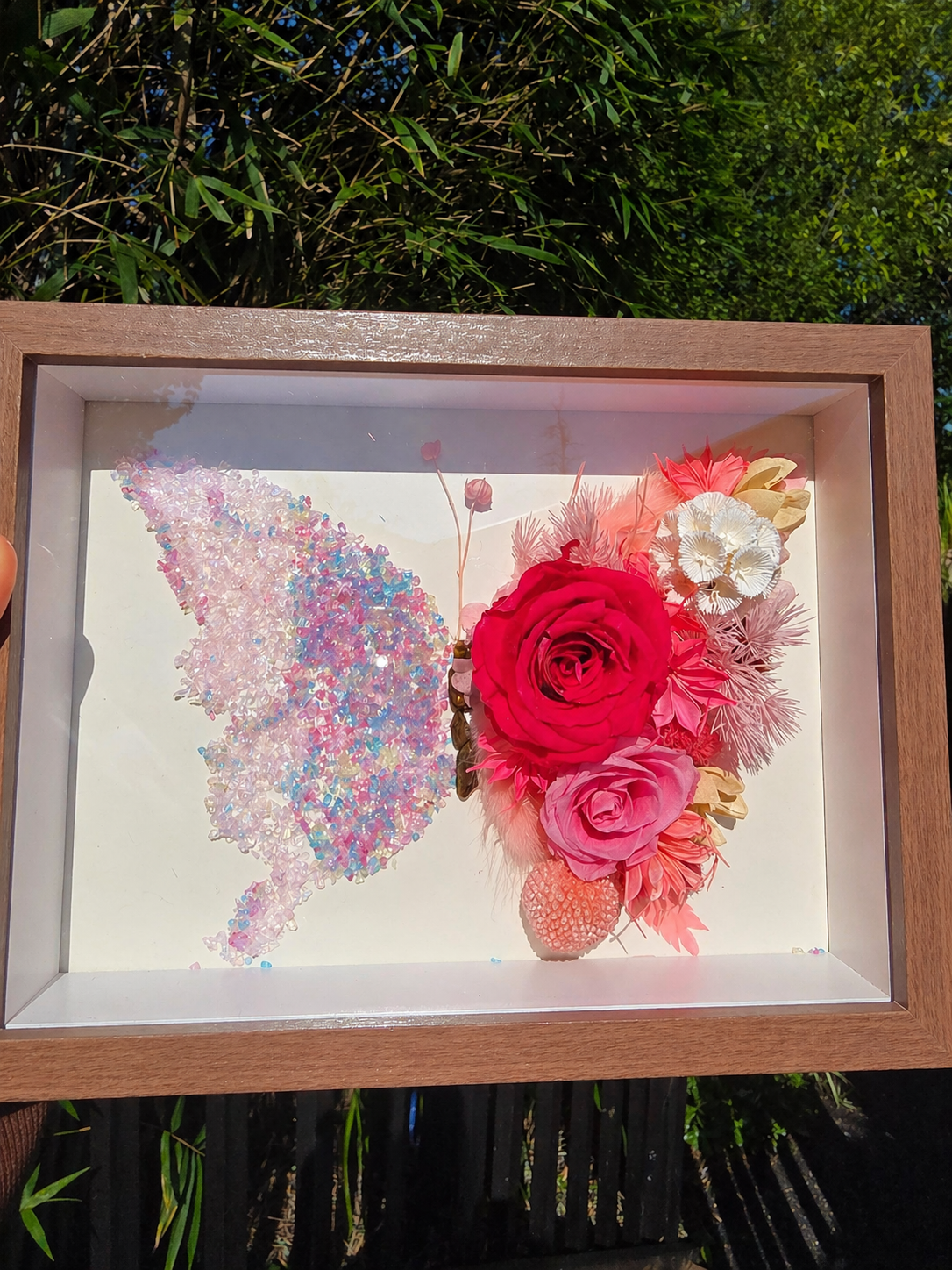 The Butterfly Frame Collection by Petala — Raspberry Bloom